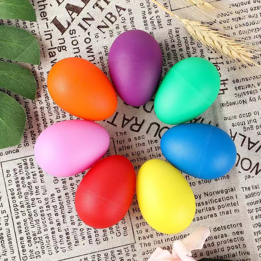 Musical Instrument Games - 2Pcs Plastic Egg Shakers Percussion Musical