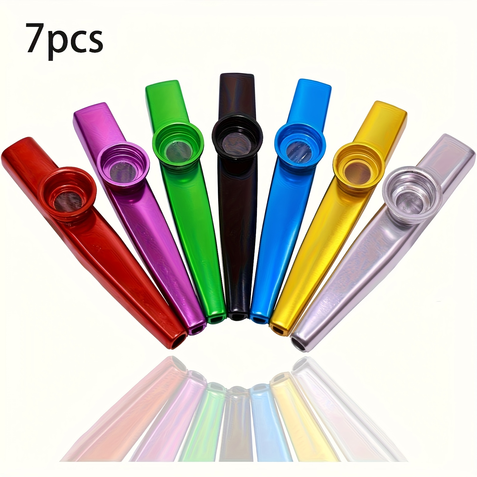 Musical Instrument Violin - 7pcs Metal Kazoos Simple Design Lightweight