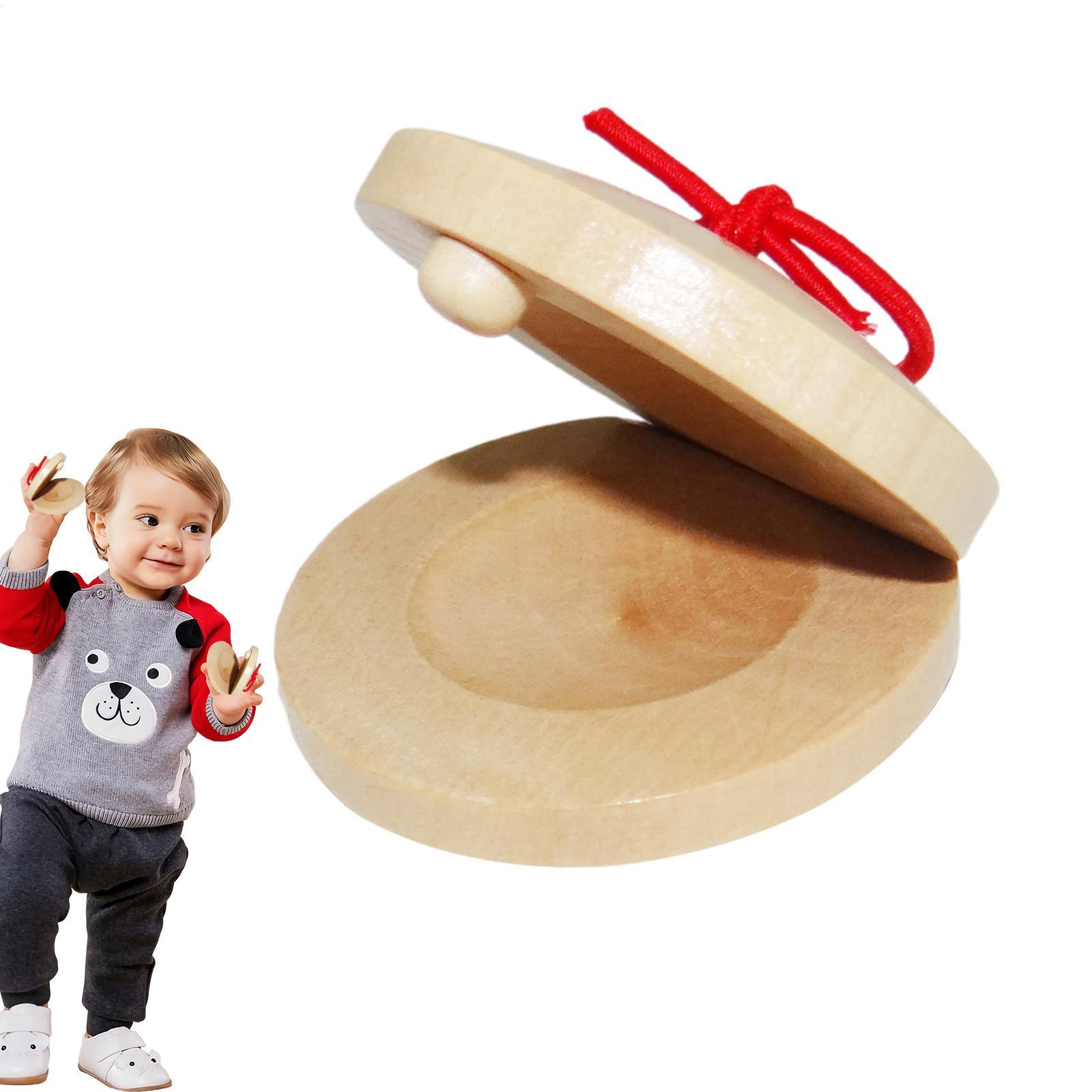 Wooden Castanets Kids Musical  - Musical Instrument Games ulasan dan harga