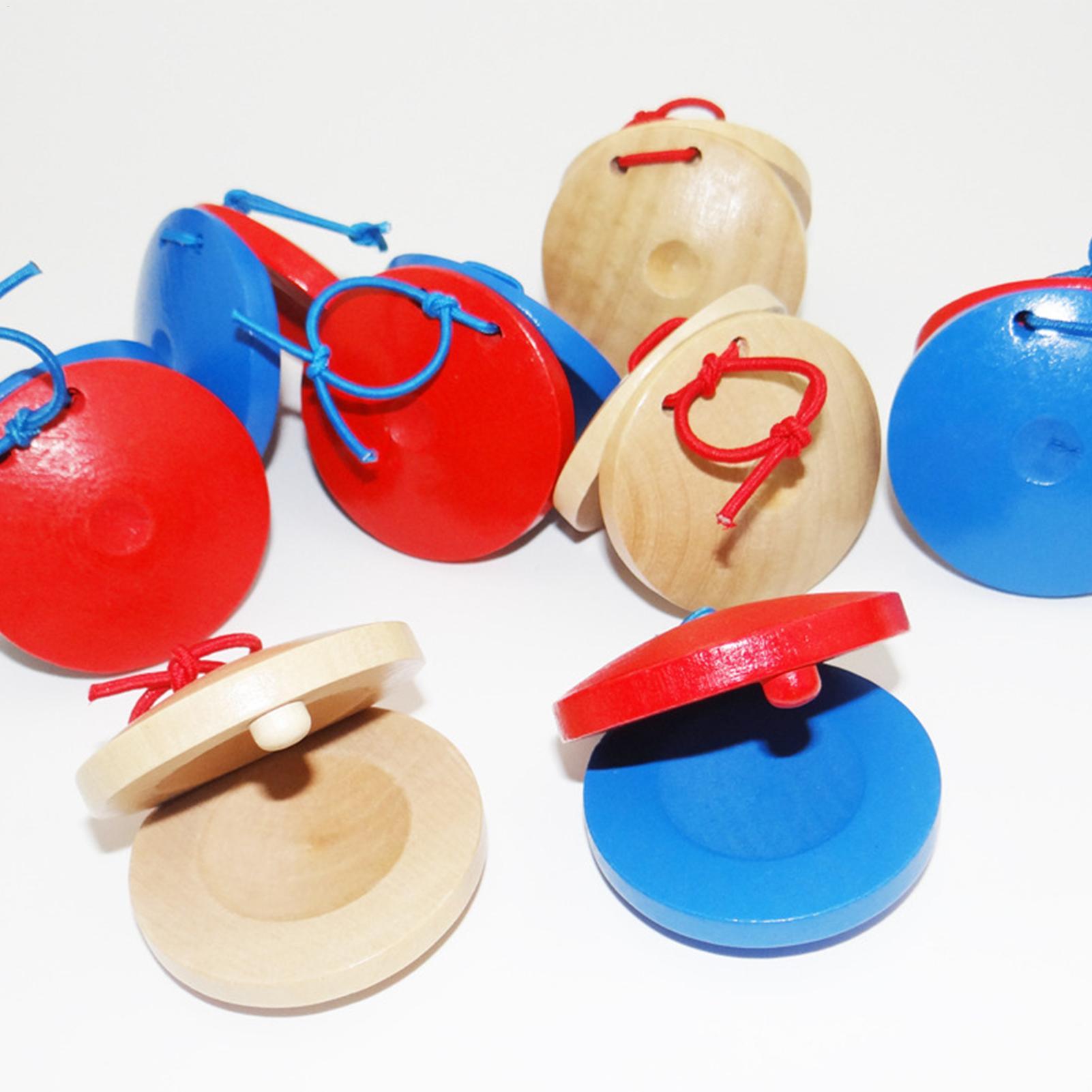 Wooden Castanets Kids Musical  - Musical Instrument Games ulasan dan harga