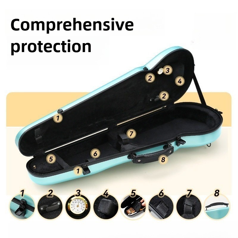 Carbon Fiber Violin Case Anti  - Musical Instrument Violin ulasan dan harga