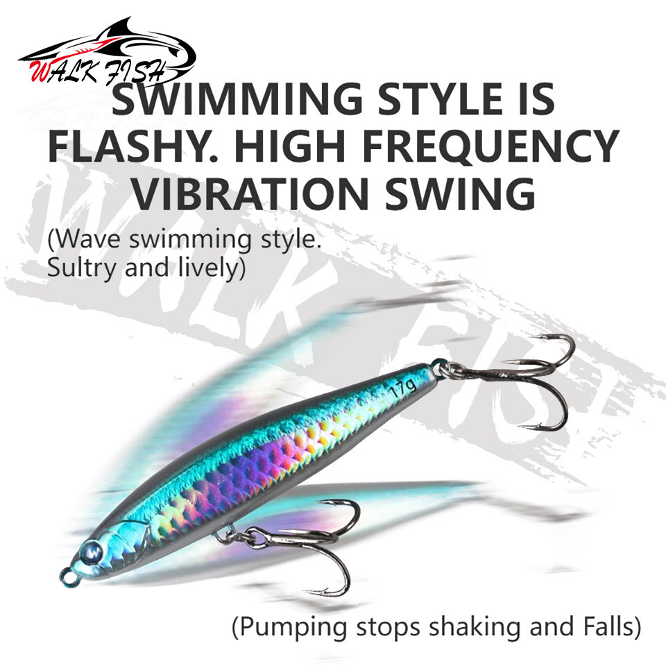 WALK FISH 1PCS 12g-28g Sinking - Rain Stick Percussion ulasan dan harga