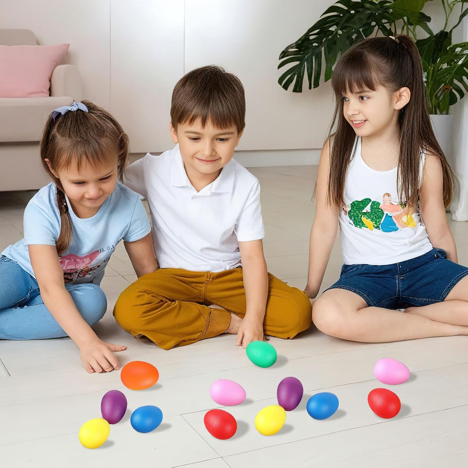 2Pcs Plastic Egg Shakers Percu - Musical Instrument Games ulasan dan harga