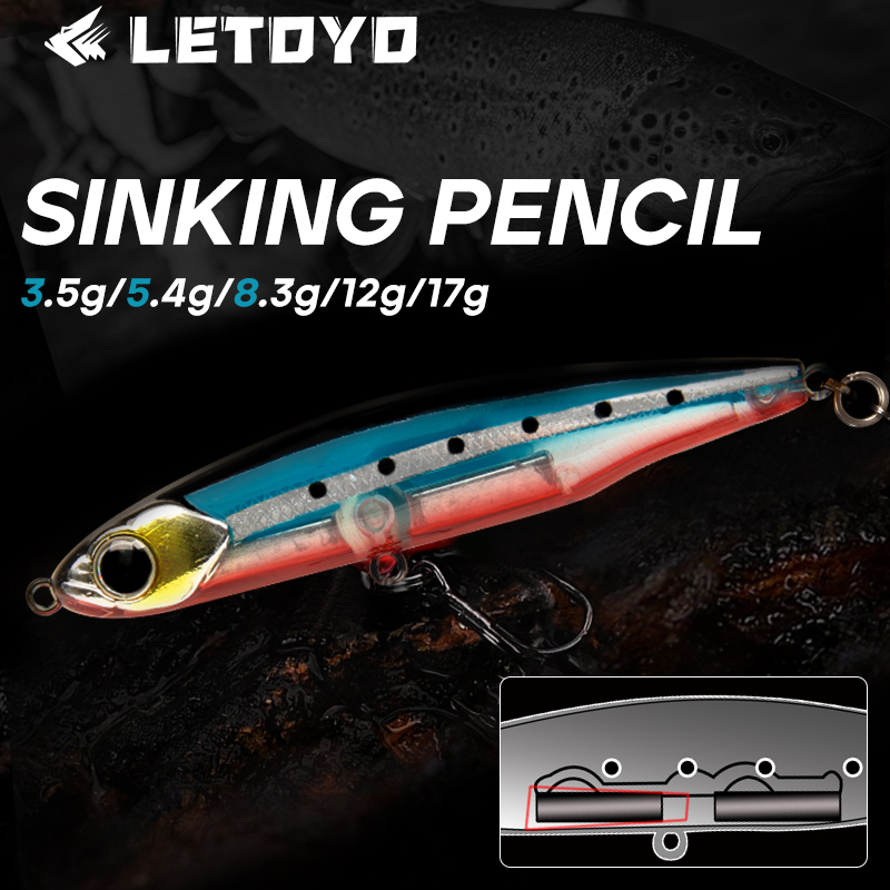 LETOYO Sinking Pencil 17g 12g- - Rain Stick Percussion ulasan dan harga