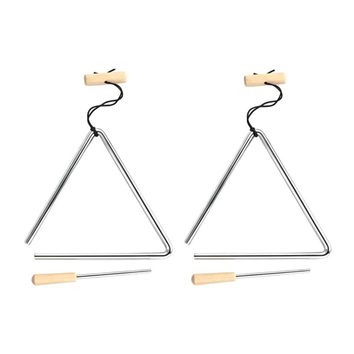 B72ABG 2PCS 6 Inch Triangle Mu - Triangle Beater Music ulasan dan harga