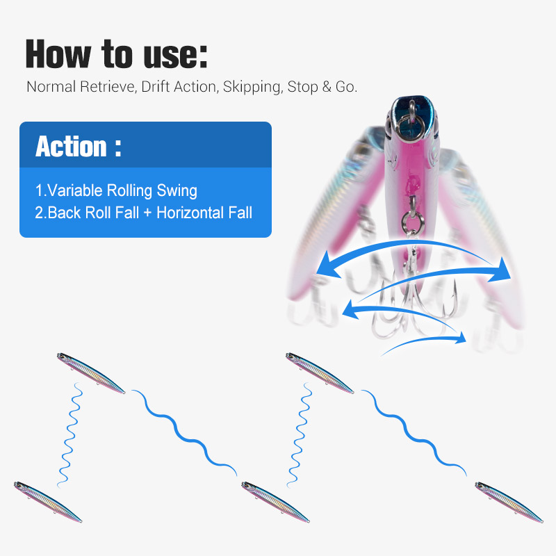 Noeby Sinking Pencil Jig Fishi - Rain Stick Percussion ulasan dan harga