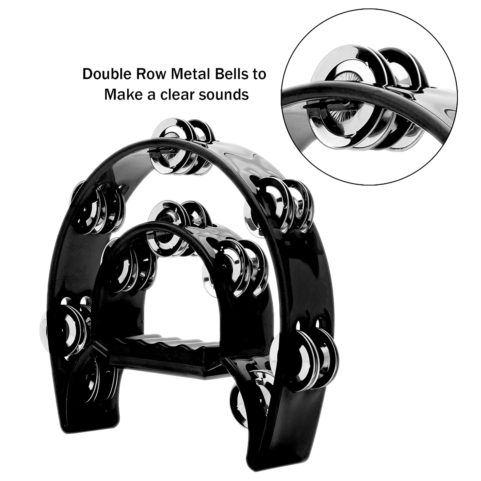 Tambourine Double Row Metal Ji - Musical Instrument Tuba ulasan dan harga