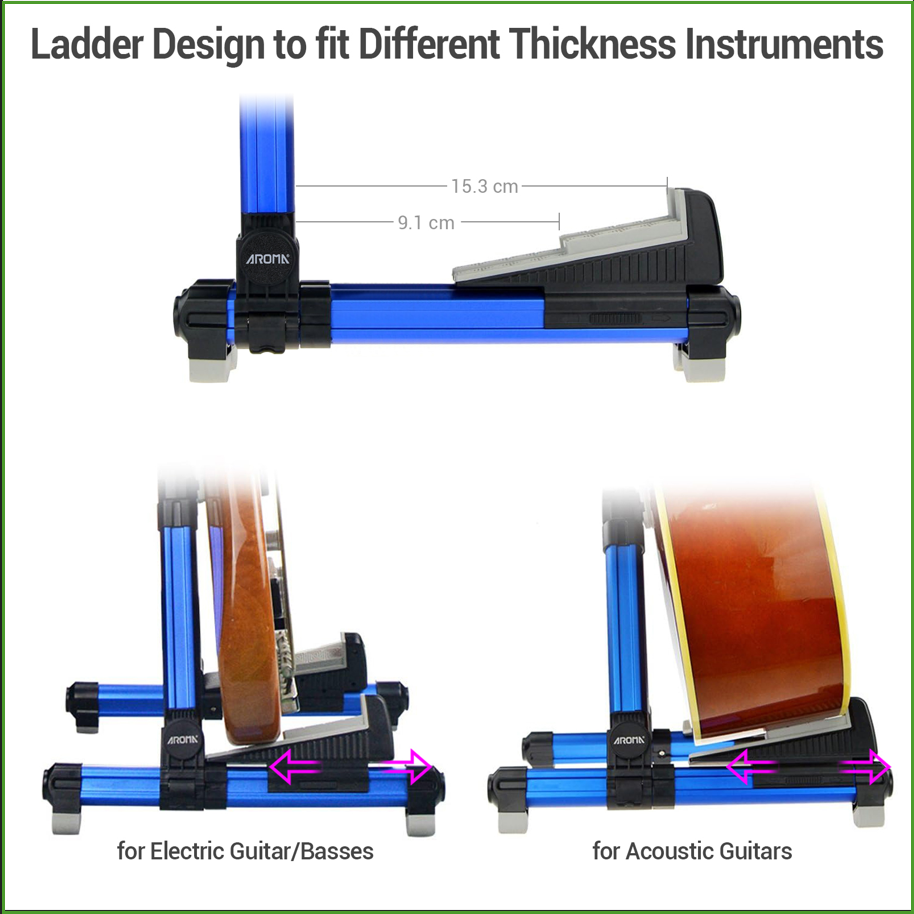 Foldable Aluminum Guitar Stand - Musical Instrument Violin ulasan dan harga