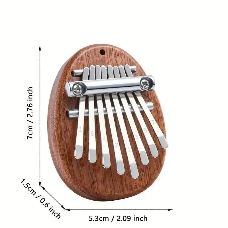 8 Key Mini Wood Kalimba High Q - Musical Instrument Marimba ulasan dan harga