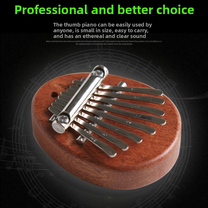 8 Key Mini Wooden Kalimba High - Musical Instrument Marimba ulasan dan harga