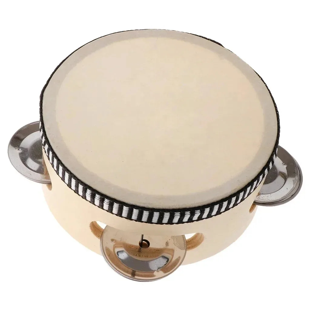 6inch Hand Held Drum Tambourin - Musical Instrument Games ulasan dan harga