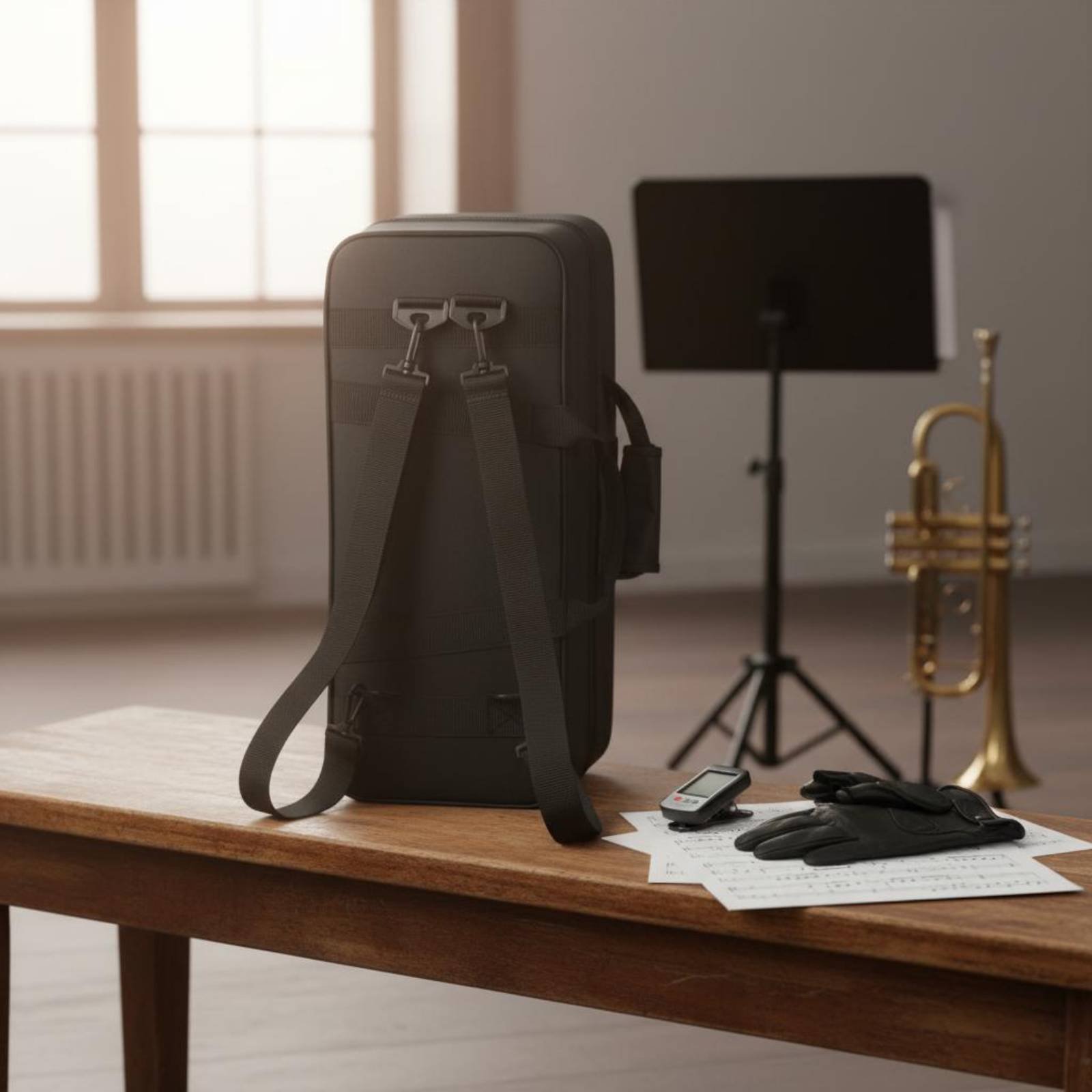 Black Trumpet Case Thickened P - Musical Instrument Bag ulasan dan harga