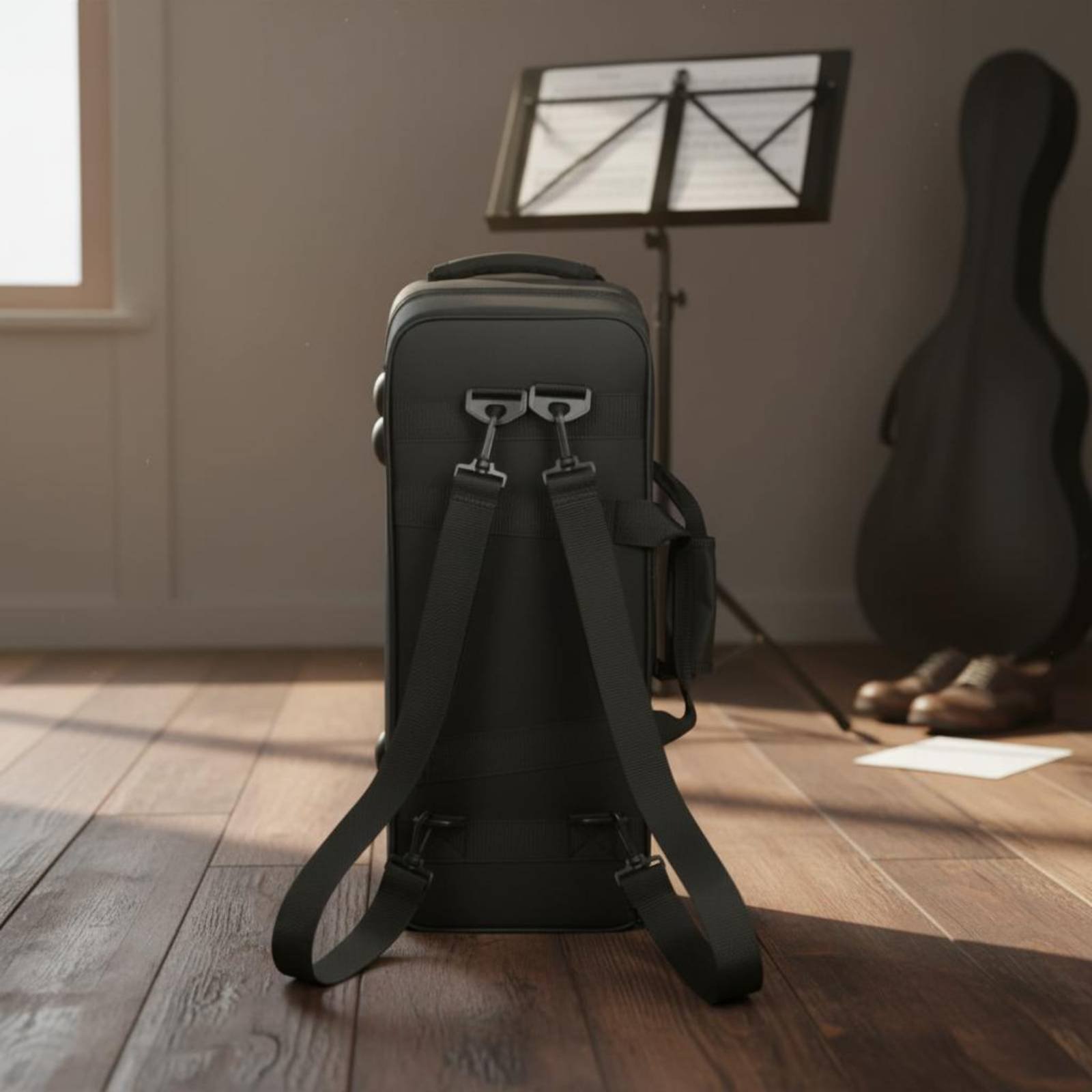 Black Trumpet Case Thickened P - Musical Instrument Bag ulasan dan harga